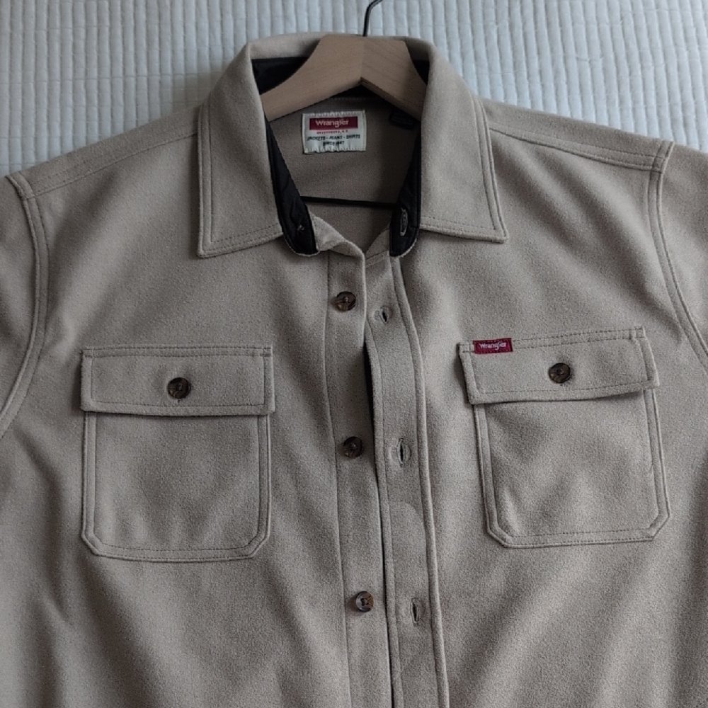 Wrangler Men's Beige Shirt Jacket